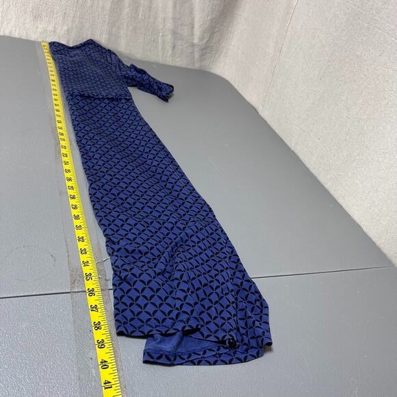 Boden Womens Geometric Jersey Dress Size 12 Knee Length Short Sleeve Vneck - Picture 8 of 9